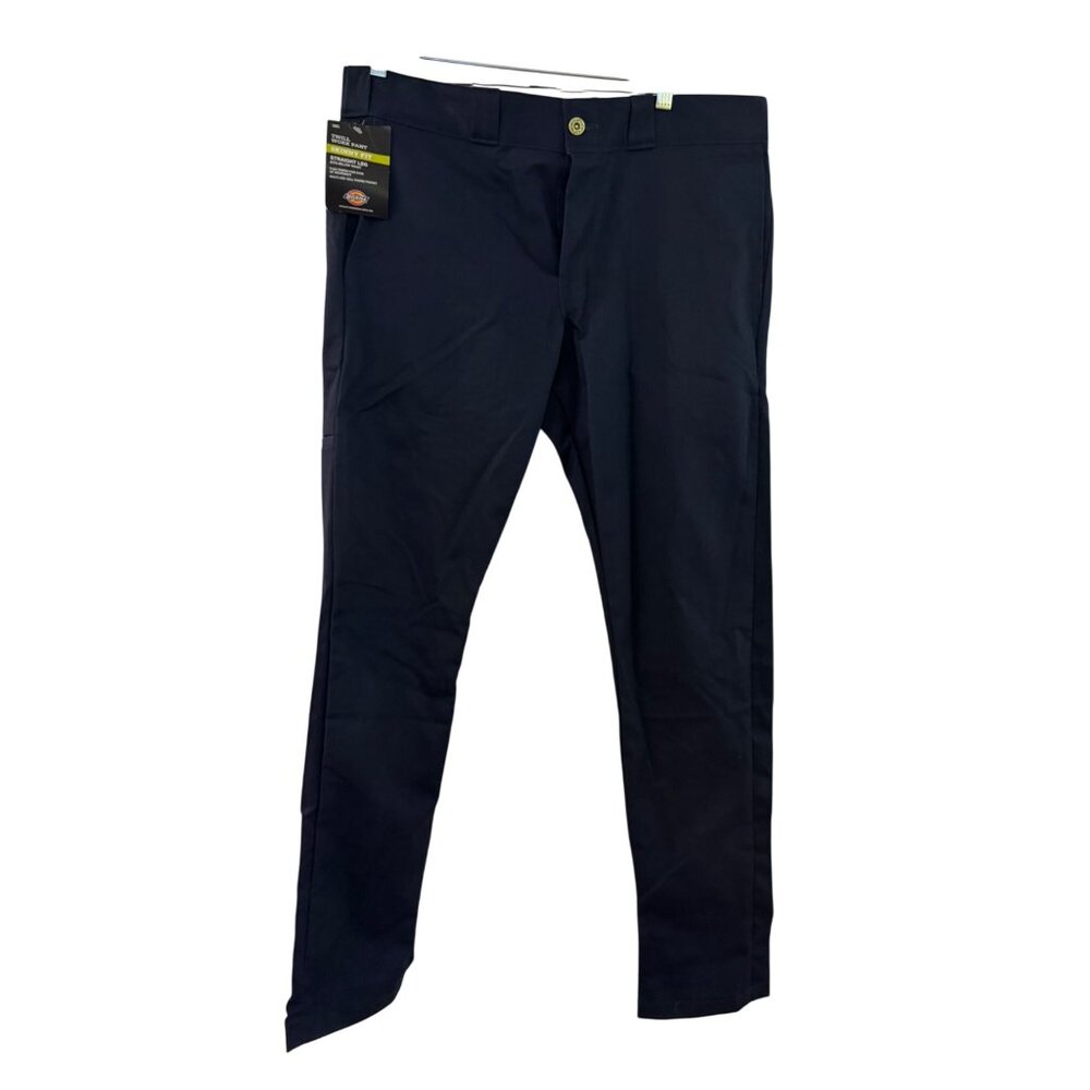Dickies Flex Skinny Straight Men’s Pants 34X32 Navy Durable Stretch Twill